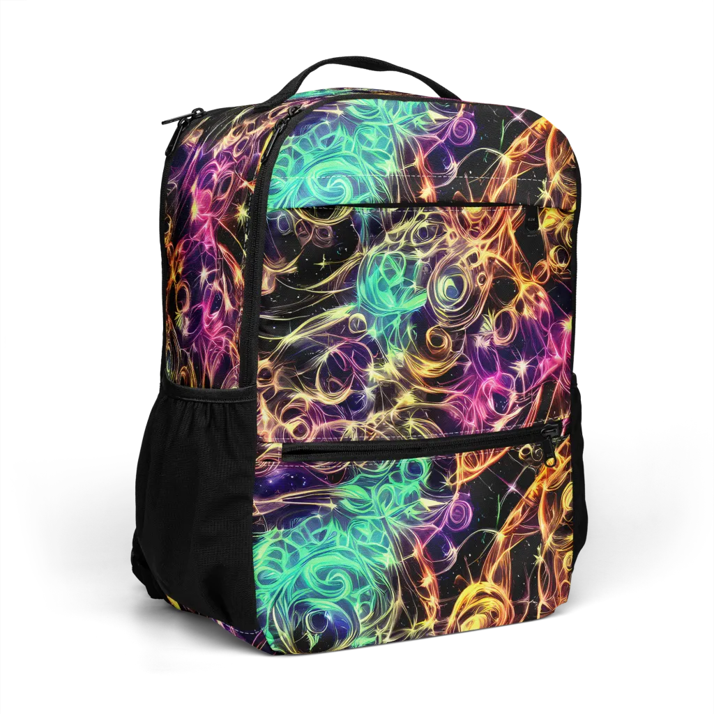 Radiant Spiral on Utility Backpack — Right Front