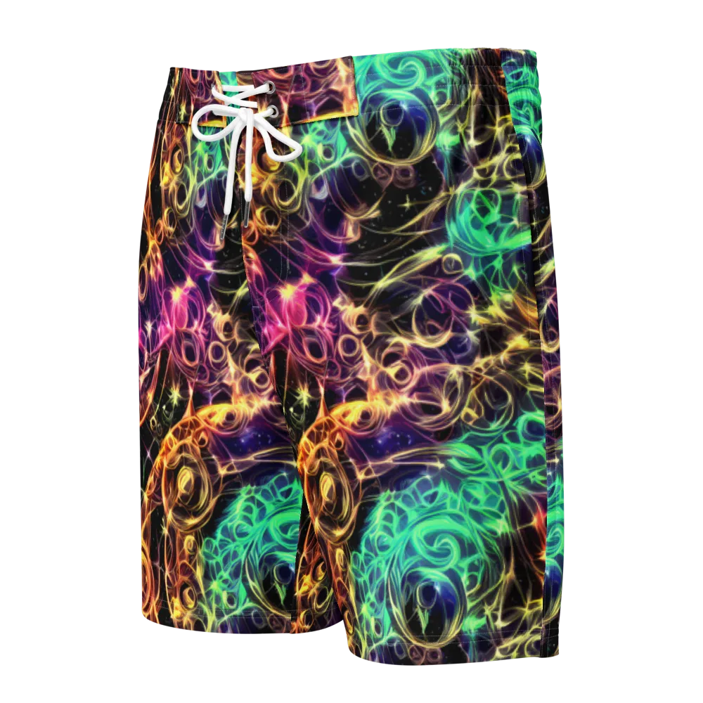 Radiant Spiral on Men's Board Shorts — Front