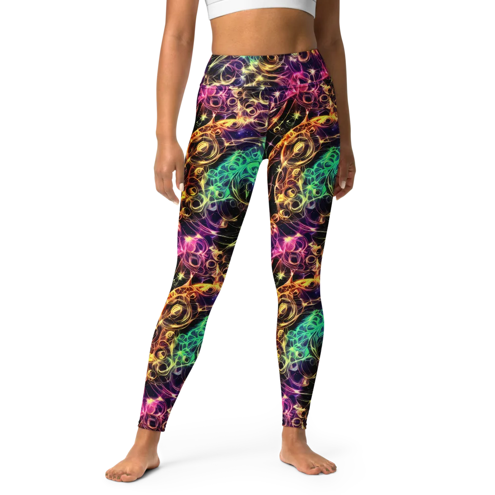 Radiant Spiral on Yoga Leggings — Front