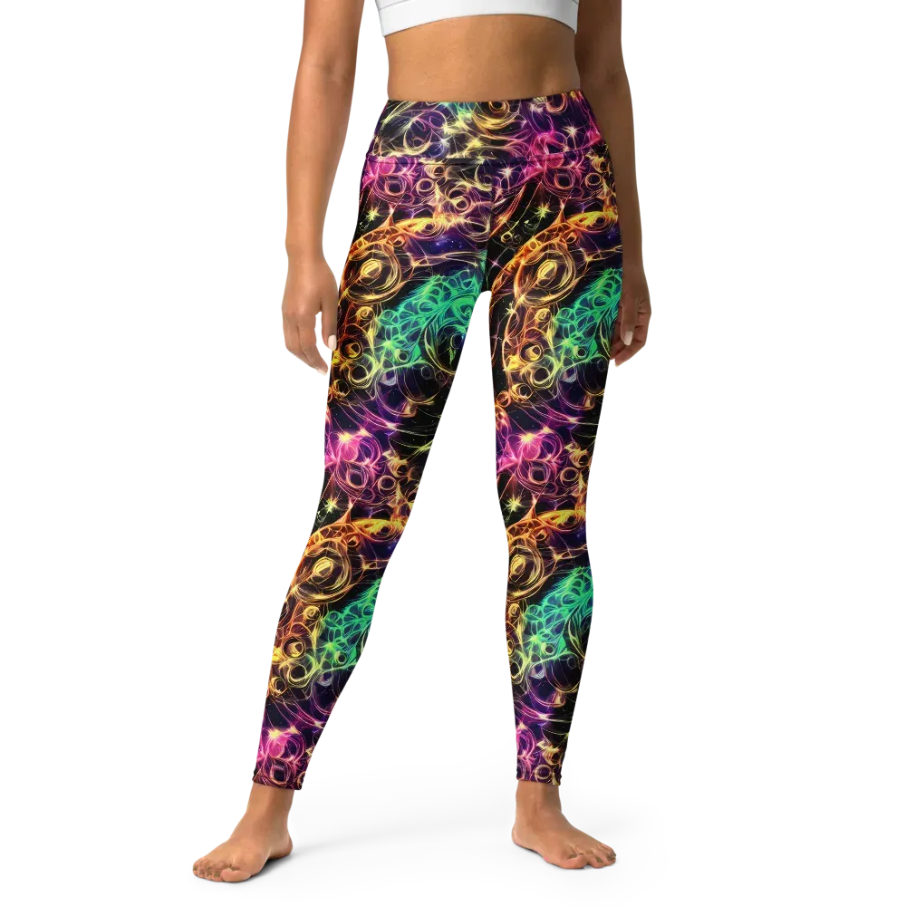 Radiant Spiral on Yoga Leggings — Front