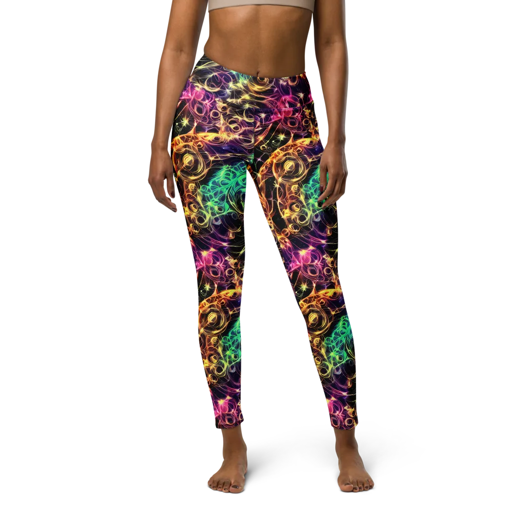 Radiant Spiral on Yoga Leggings — Front