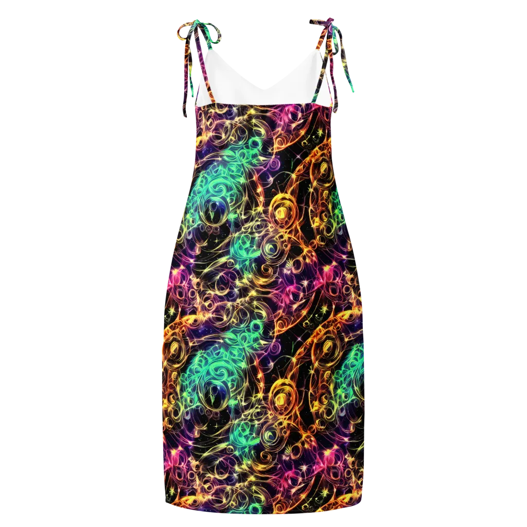 Radiant Spiral on Slip Dress — Back
