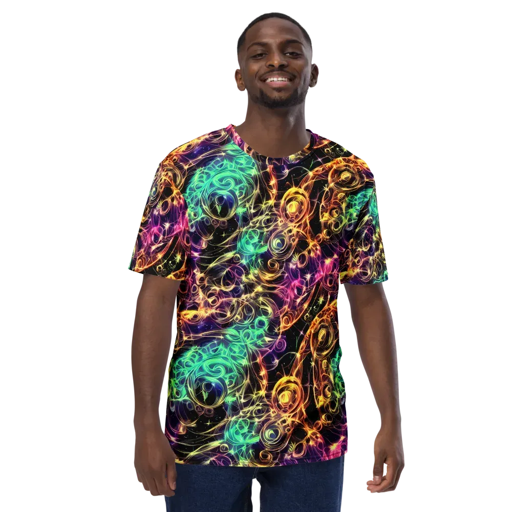Radiant Spiral on Men's Crew Neck T-Shirt — Front