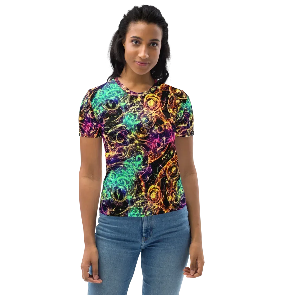 Radiant Spiral on Women's Crew Neck T-Shirt — Front