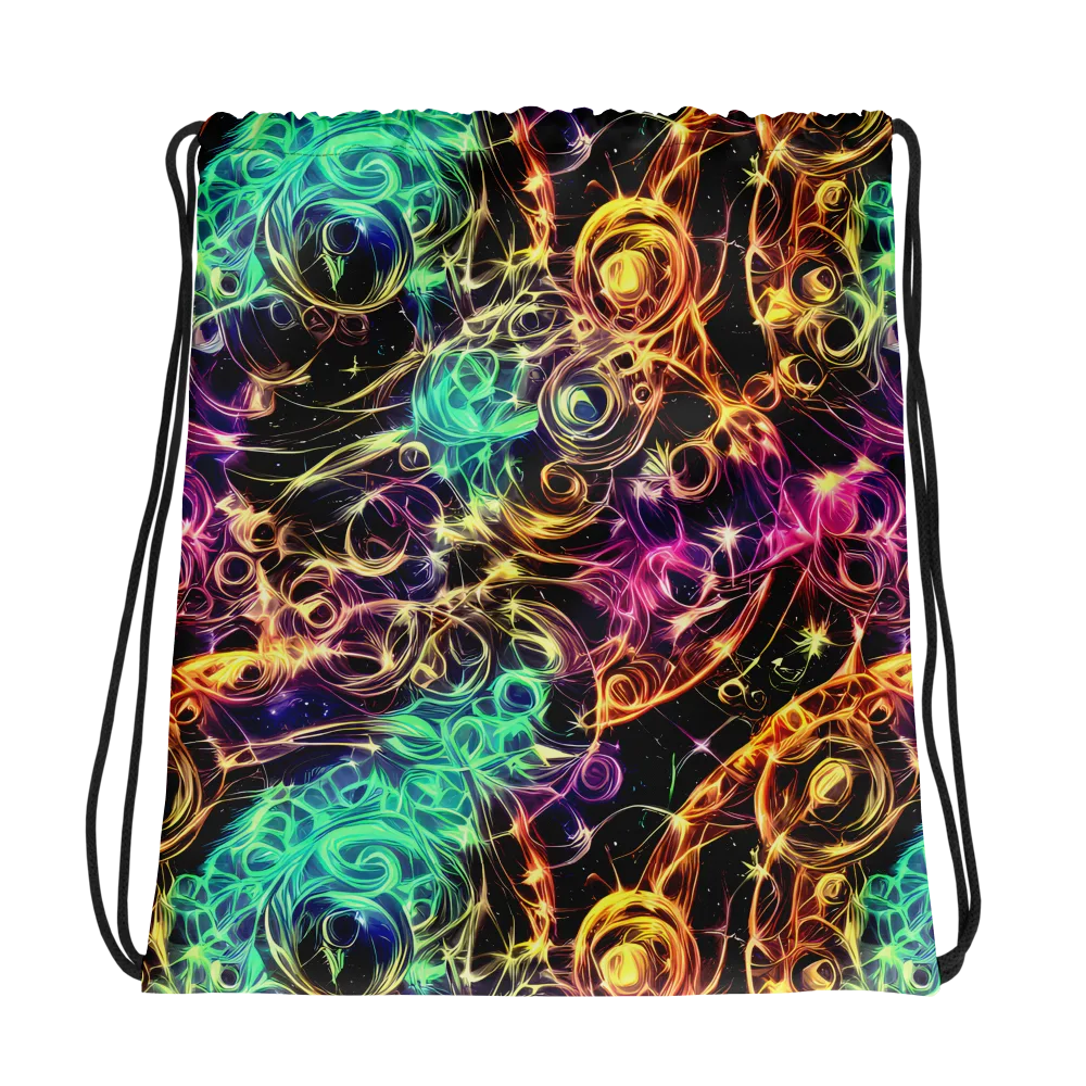 Radiant Spiral on Drawstring Bag — Photo
