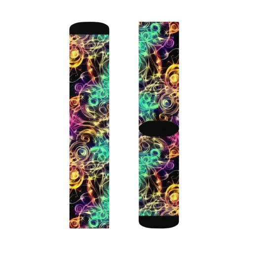 Radiant Spiral on a Socks