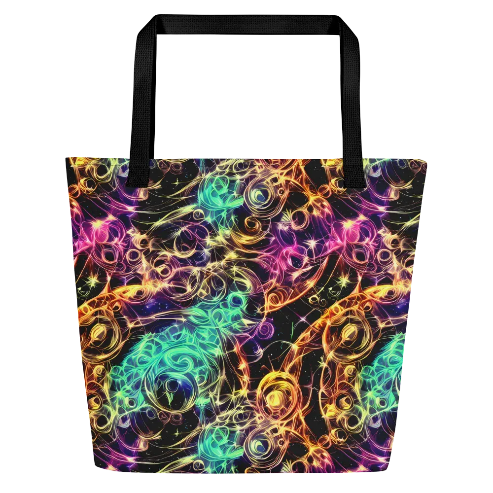 Radiant Spiral on Large Tote Bag W/ Pocket — Front