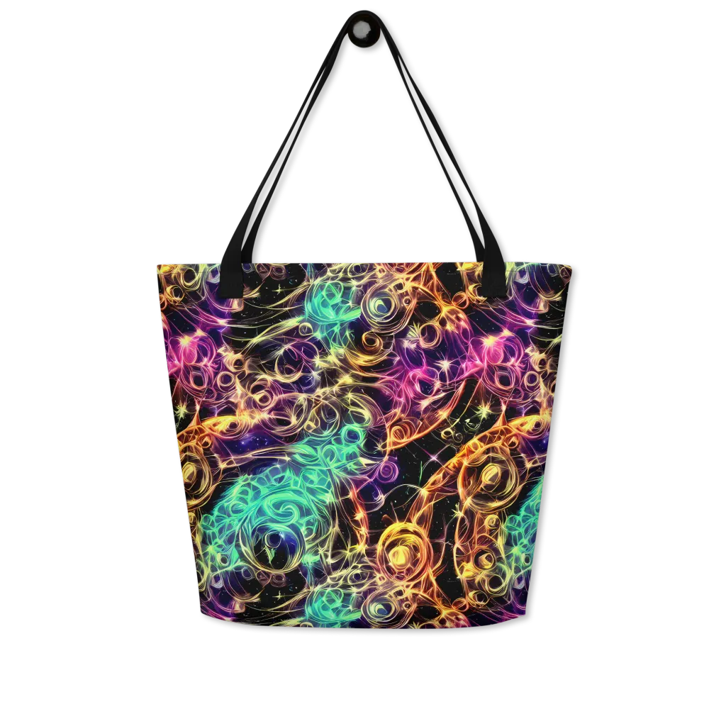 Radiant Spiral on Large Tote Bag W/ Pocket — Front
