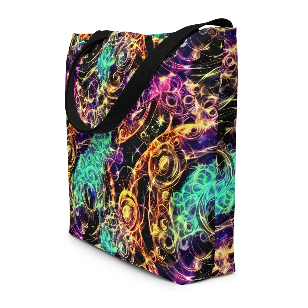 Radiant Spiral on Large Tote Bag W/ Pocket — Front