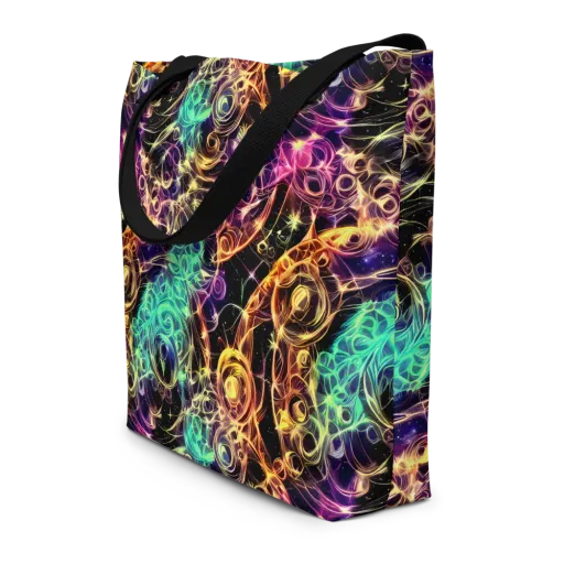 Radiant Spiral on a Large Tote Bag W/ Pocket