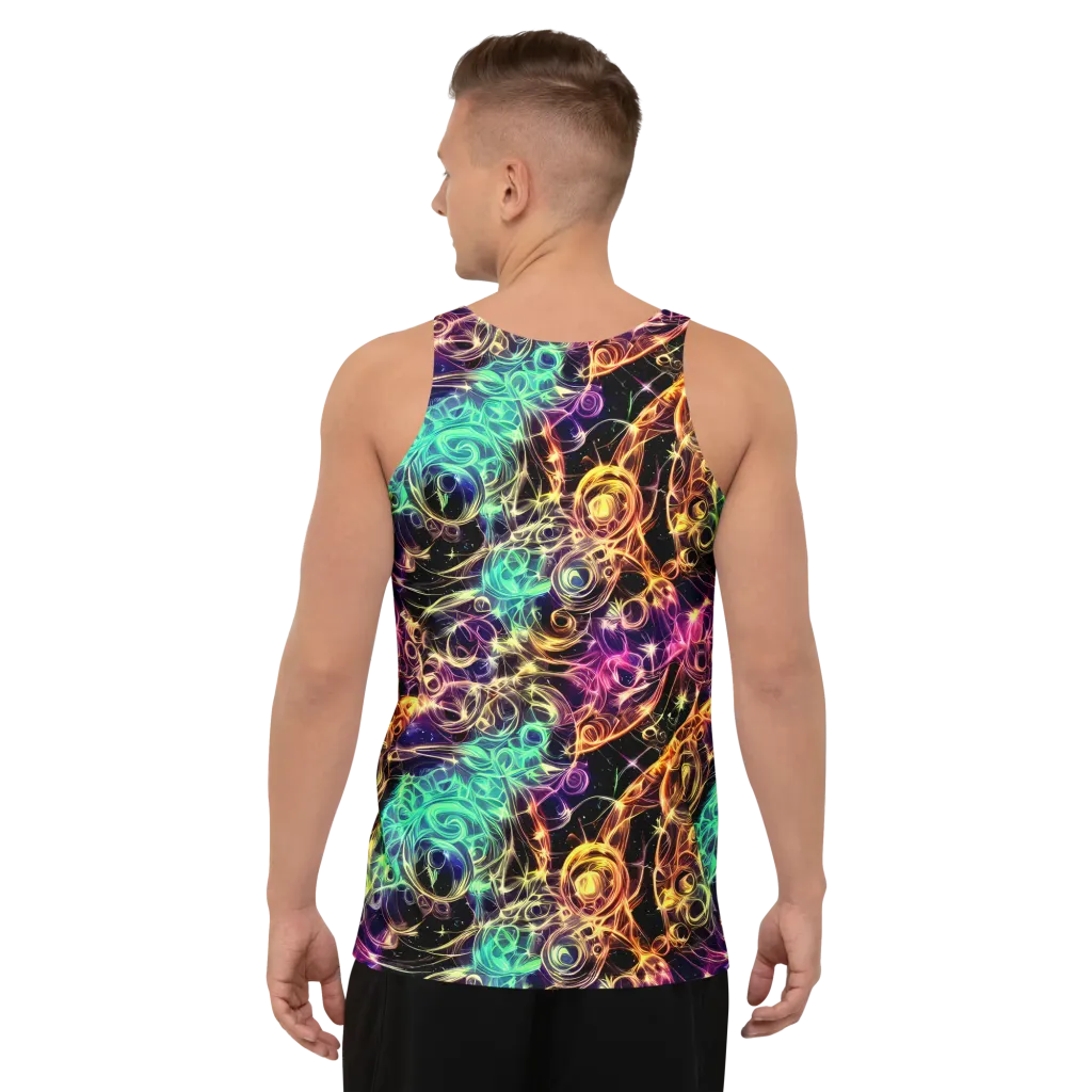Radiant Spiral on Men's Tank Top — Back