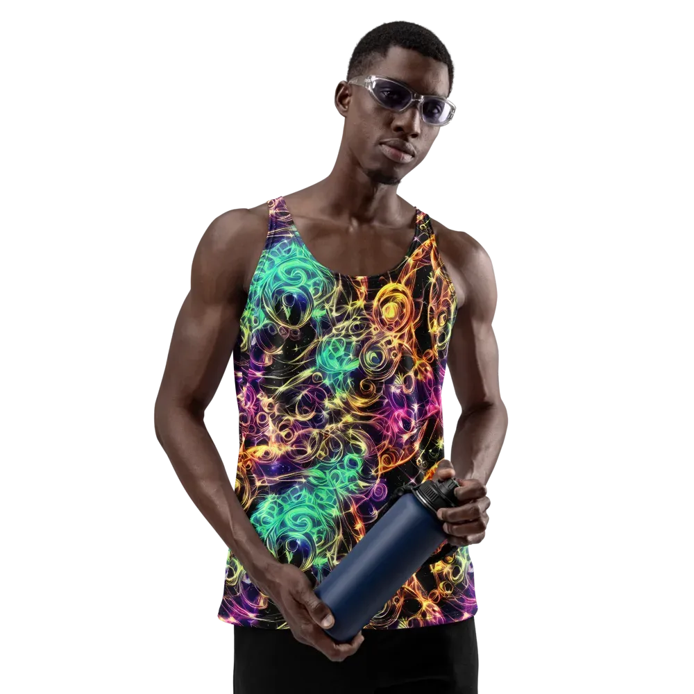 Radiant Spiral on Men's Tank Top — Front