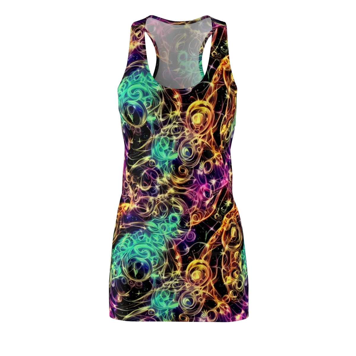 Radiant Spiral on Racerback Dress — Front