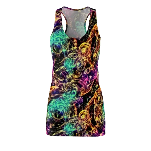 Radiant Spiral on a Racerback Dress