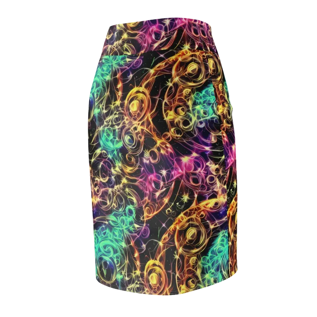 Radiant Spiral on Pencil Skirt — Back Side