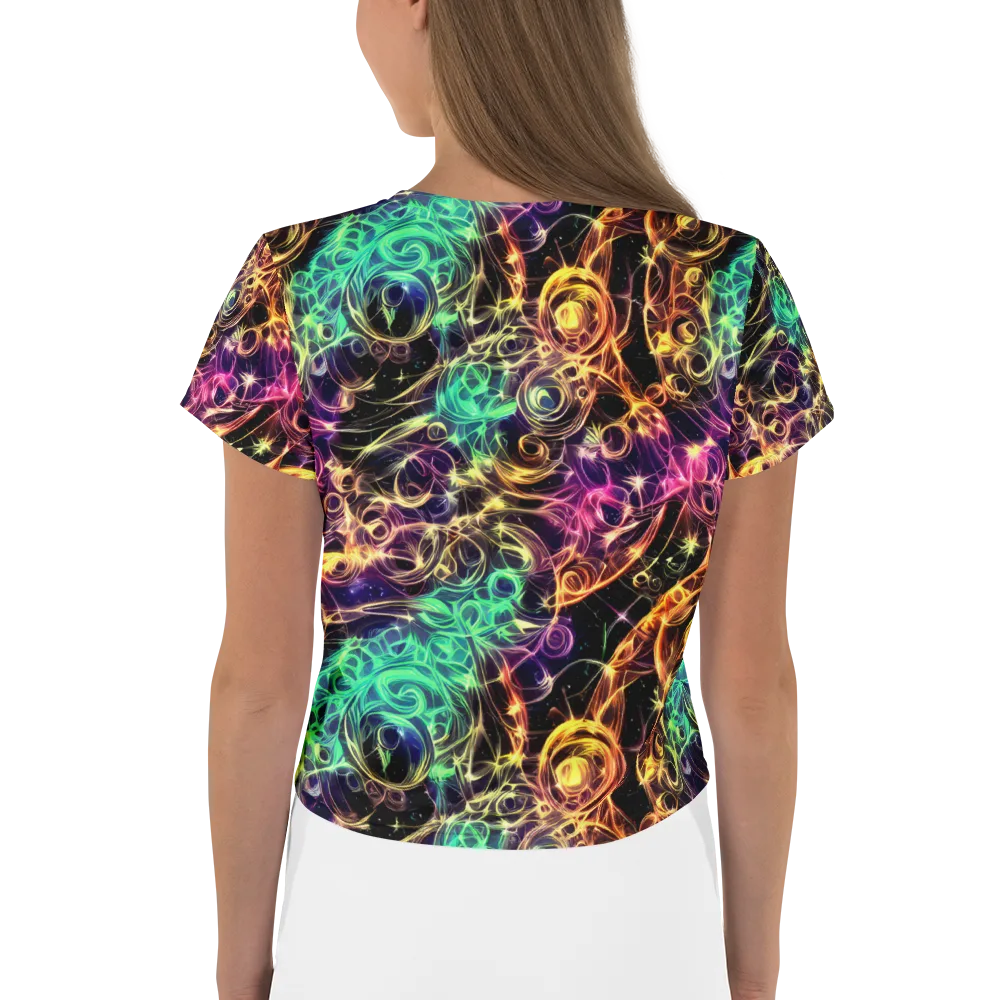Radiant Spiral on Crop Tee — Back