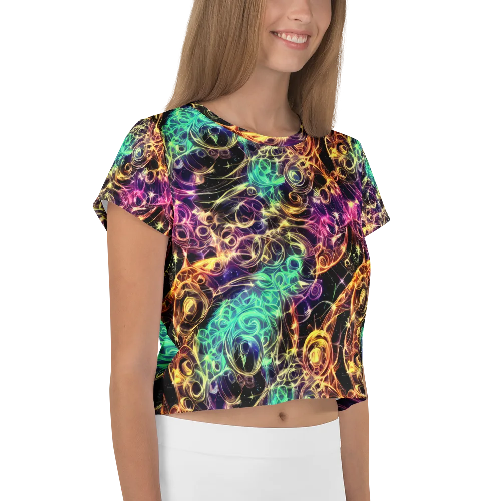 Radiant Spiral on Crop Tee — Right