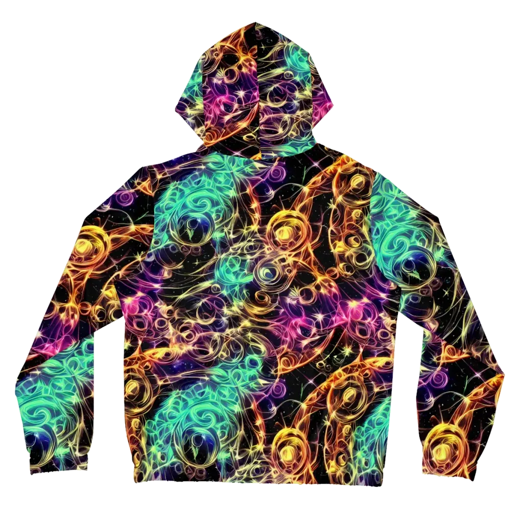 Radiant Spiral on Women's Full-Zip Hoodie — Back