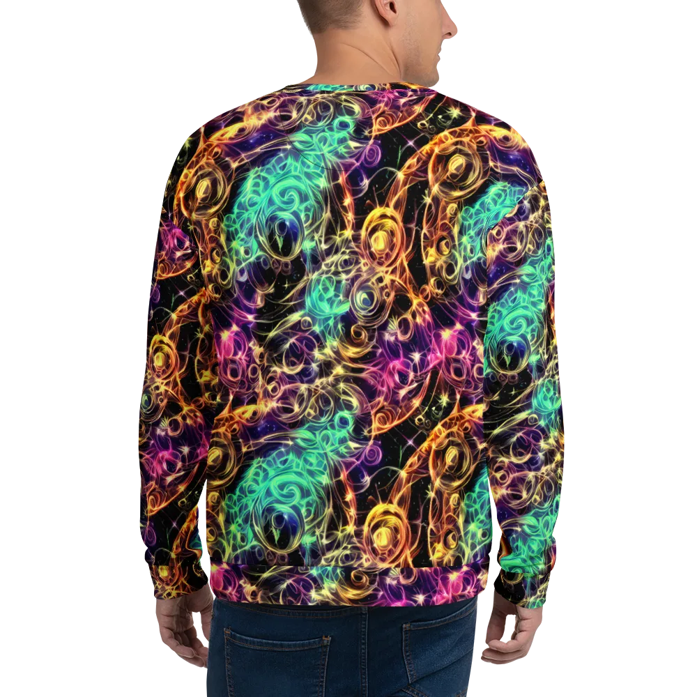 Radiant Spiral on Sweatshirt — Back