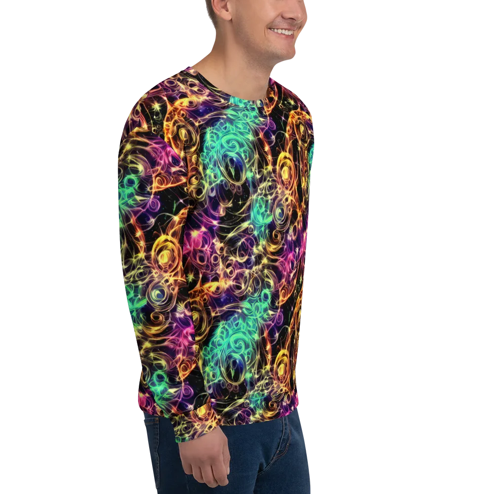 Radiant Spiral on Sweatshirt — Right Front