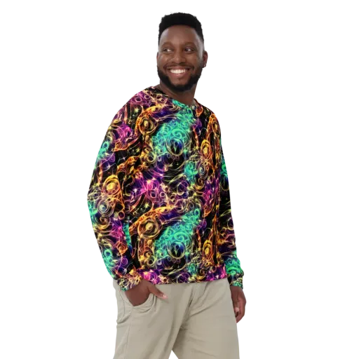 Radiant Spiral on a Sweatshirt