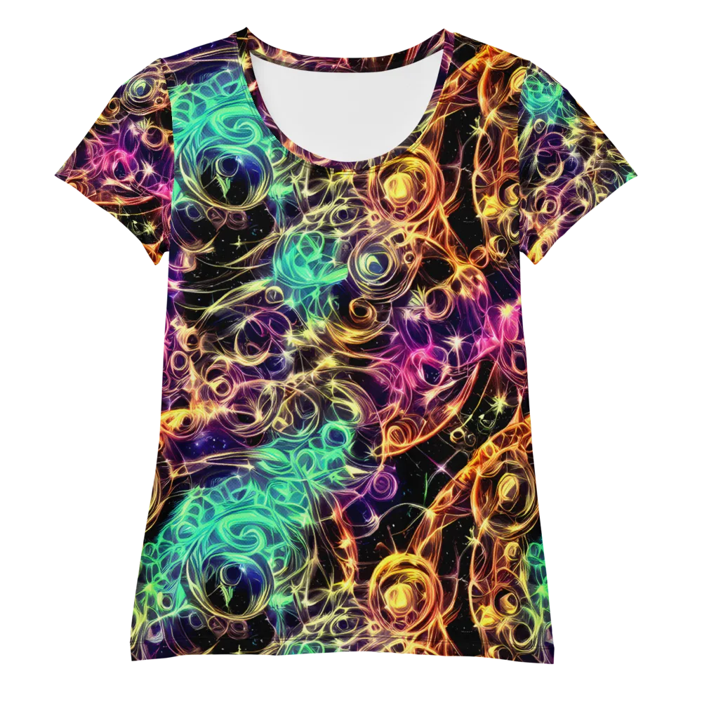 Radiant Spiral on Women's Athletic T-Shirt — Front