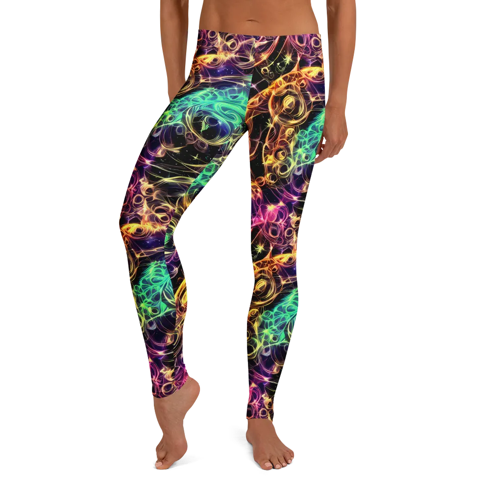 Radiant Spiral on Leggings — Front