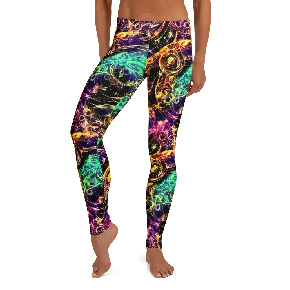 Radiant Spiral on Leggings — Front