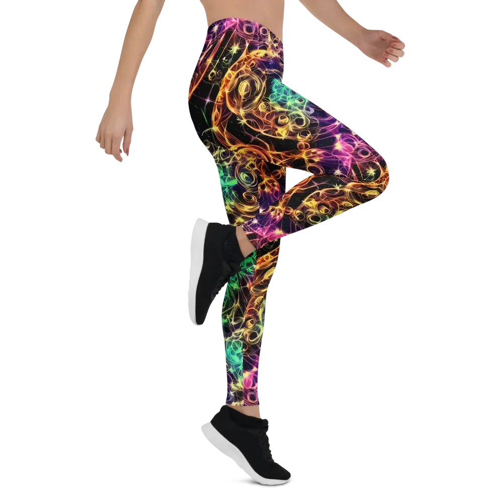 Radiant Spiral on Leggings — Right