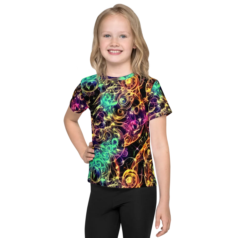 Radiant Spiral on Kids Crew Neck T-Shirt — Front