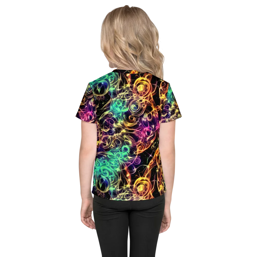 Radiant Spiral on Kids Crew Neck T-Shirt — Back