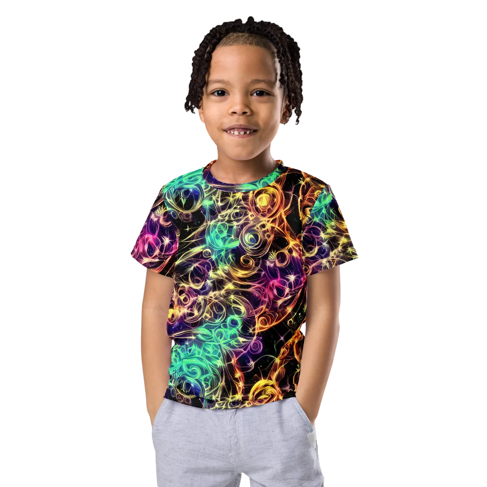 Radiant Spiral on Kids Crew Neck T-Shirt — Front