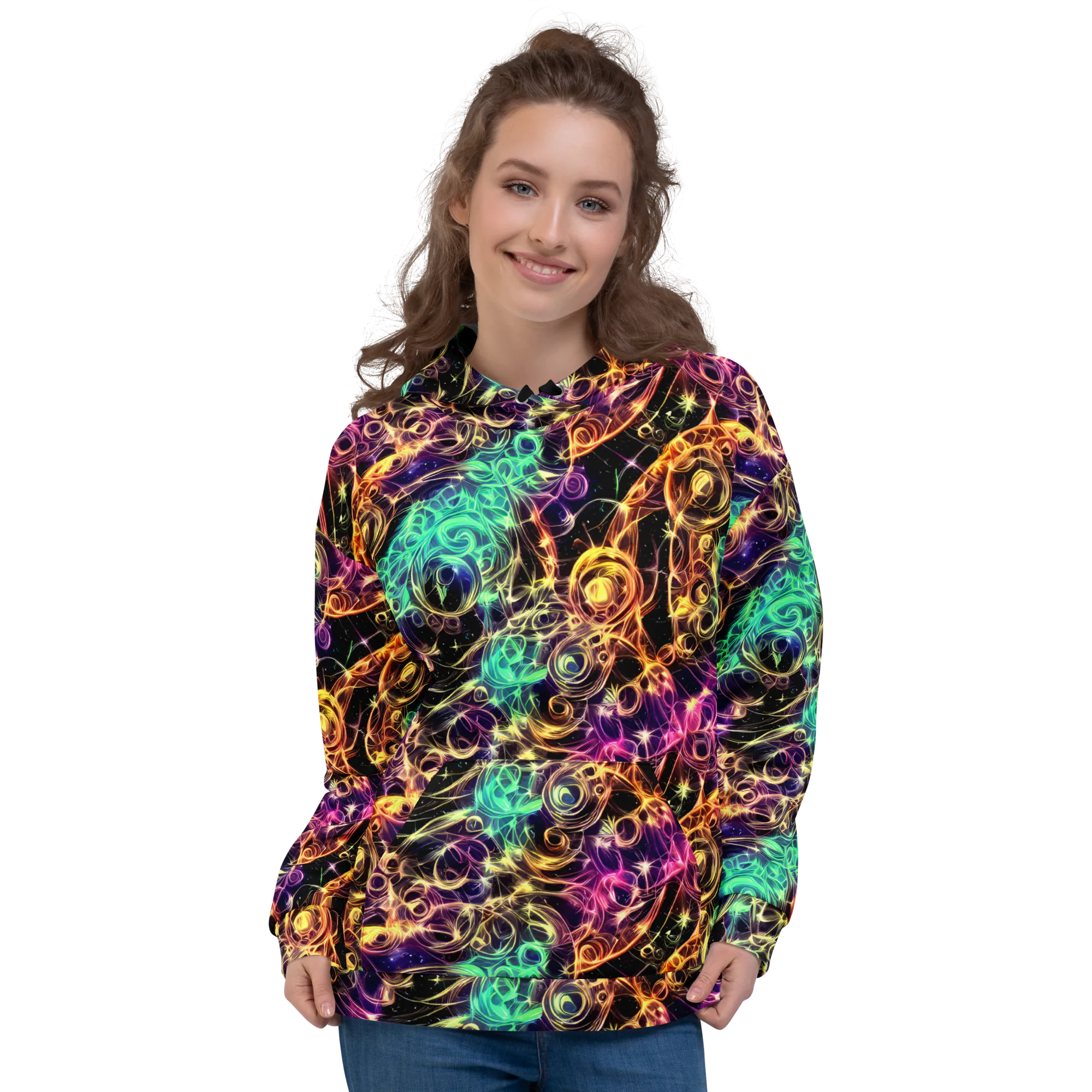 Radiant Spiral on Hoodie — Front