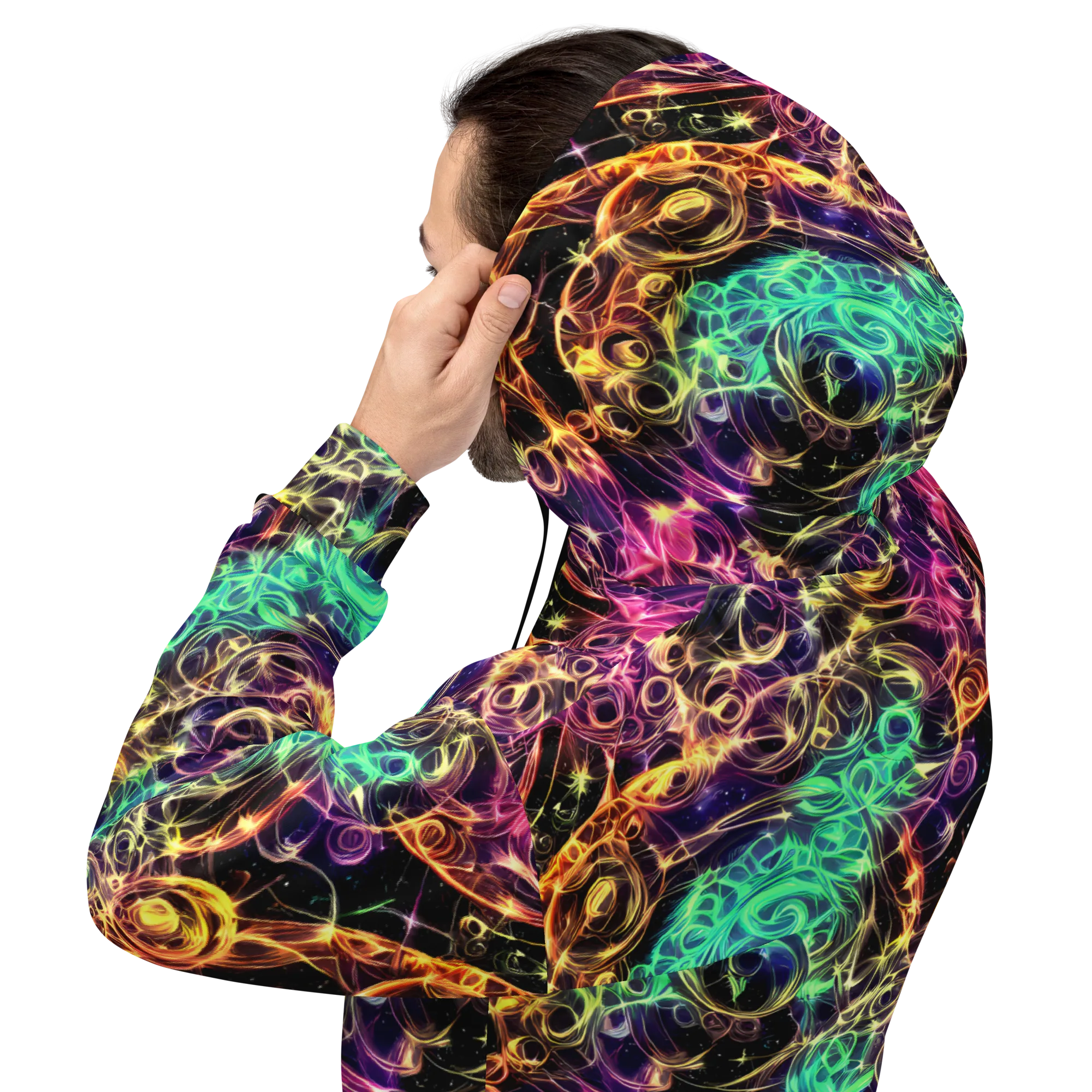 Radiant Spiral on Hoodie — Back