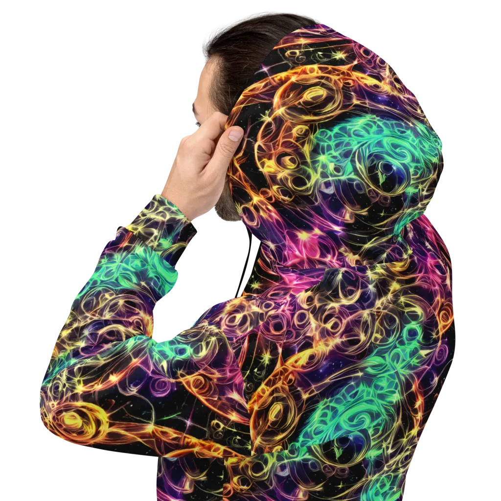 Radiant Spiral on Hoodie — Back