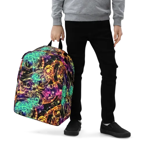 Radiant Spiral on a Minimalist Backpack