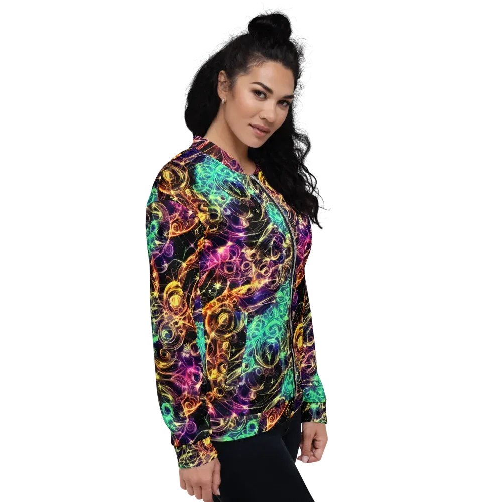 Radiant Spiral on Bomber Jacket — Right