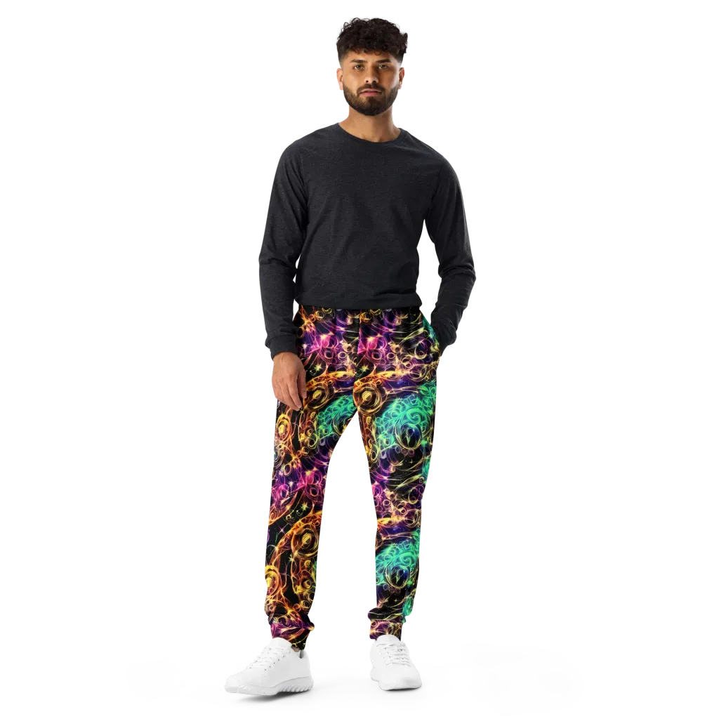 Radiant Spiral on Men's Joggers — Front