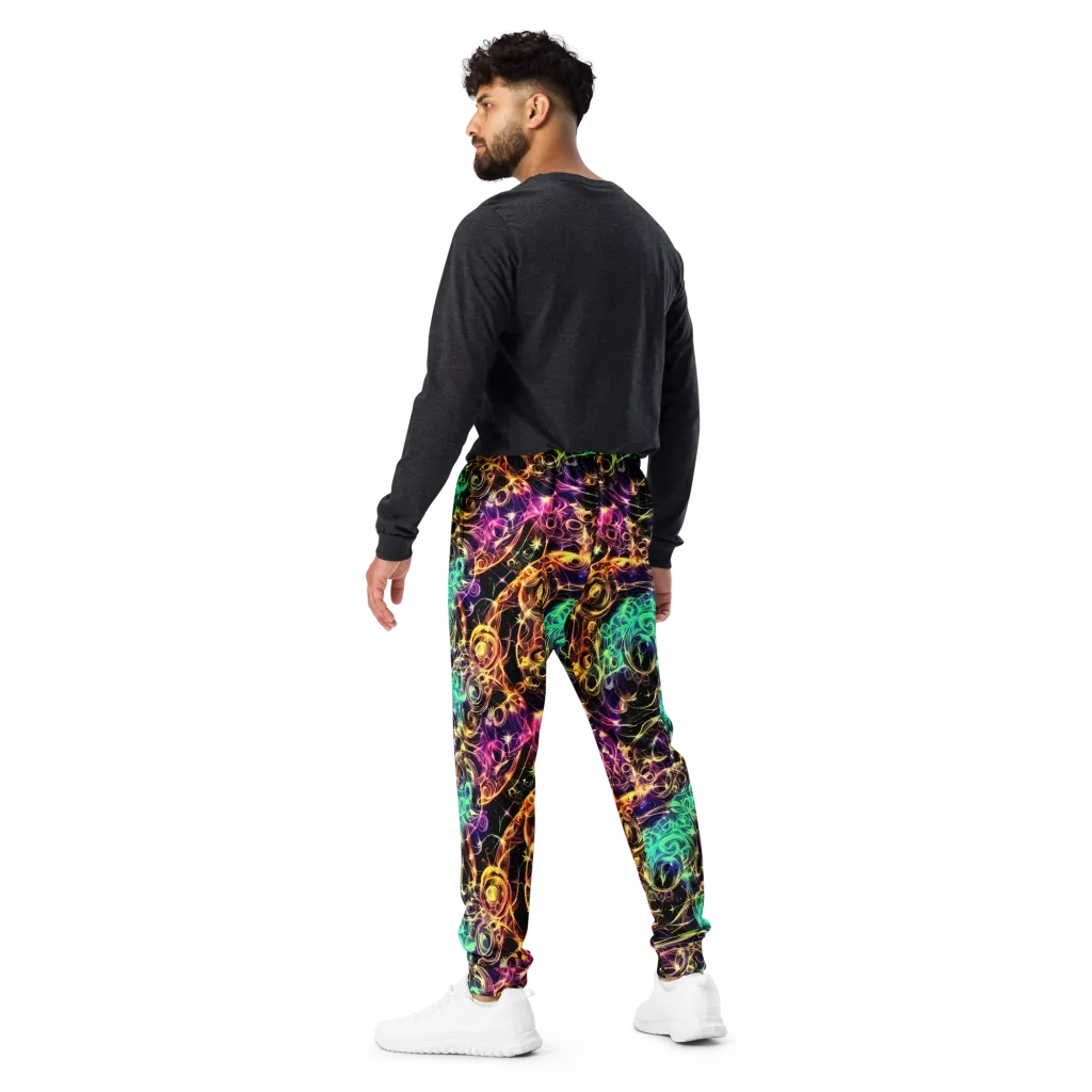 Radiant Spiral on Men's Joggers — Back
