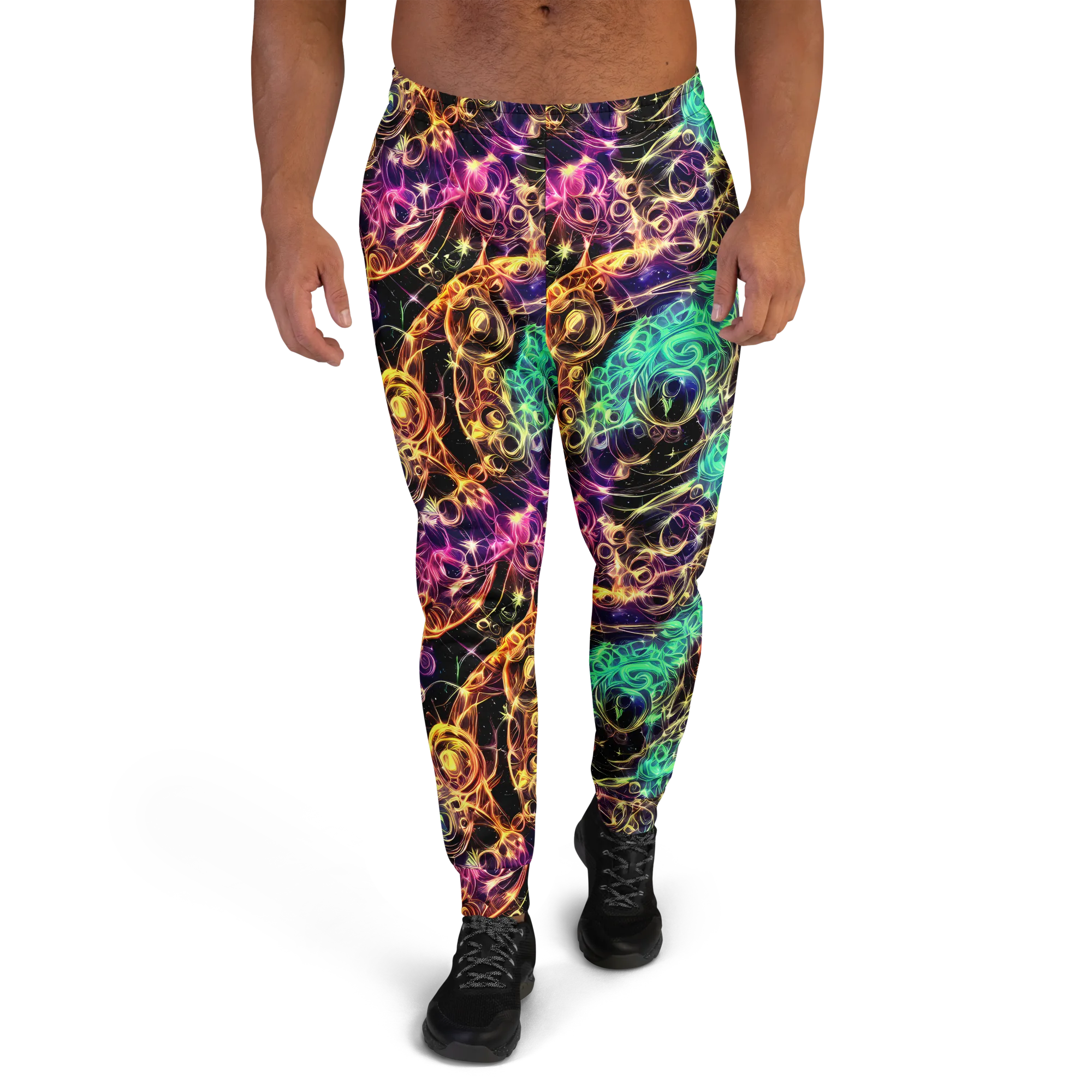 Radiant Spiral on Men's Joggers — Front