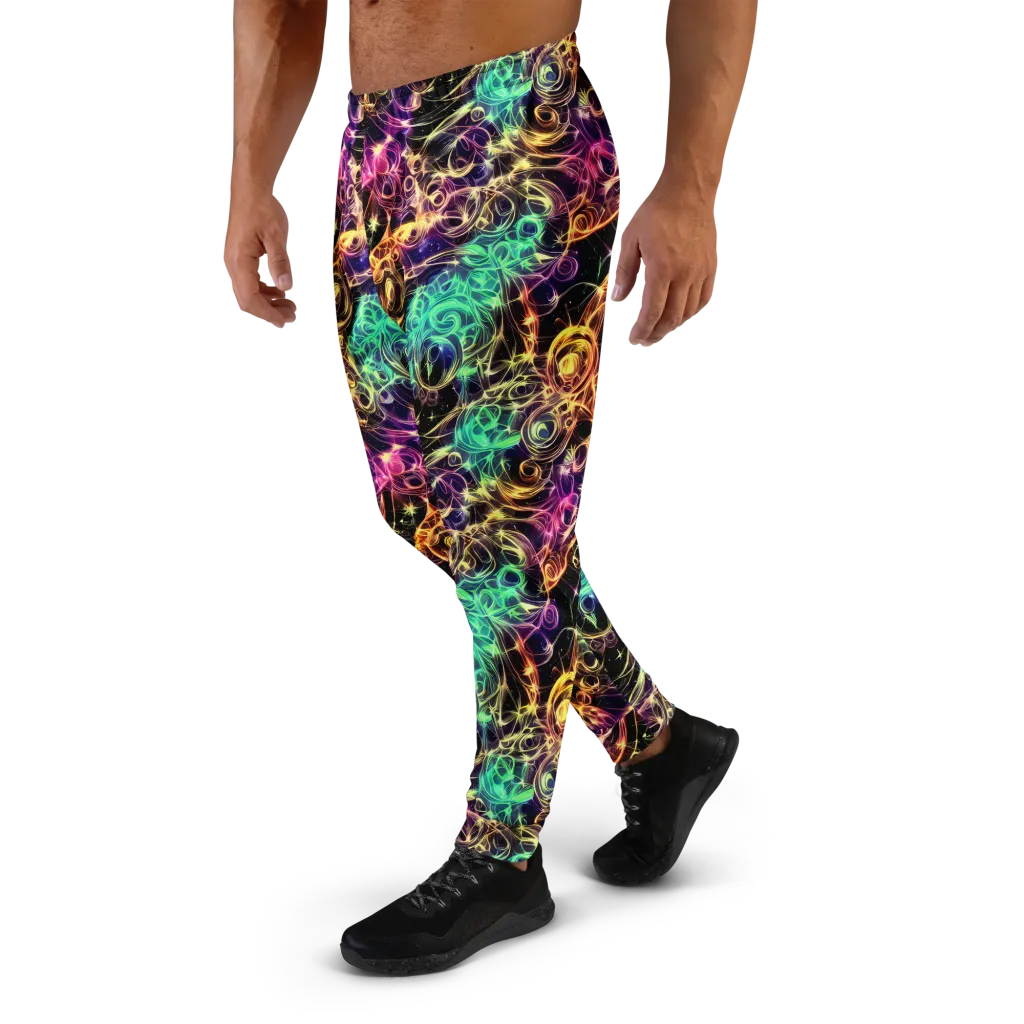 Radiant Spiral on Men's Joggers — Left