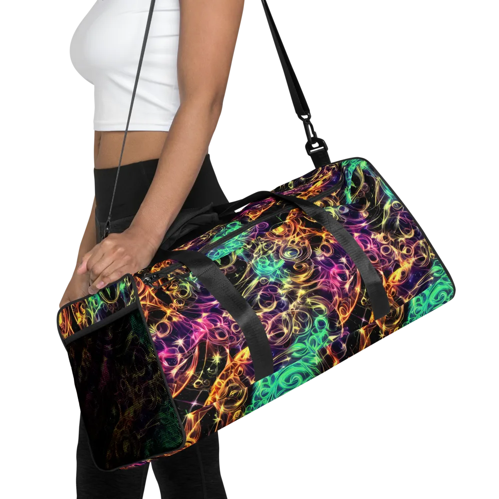 Radiant Spiral on Duffle Bag — Front