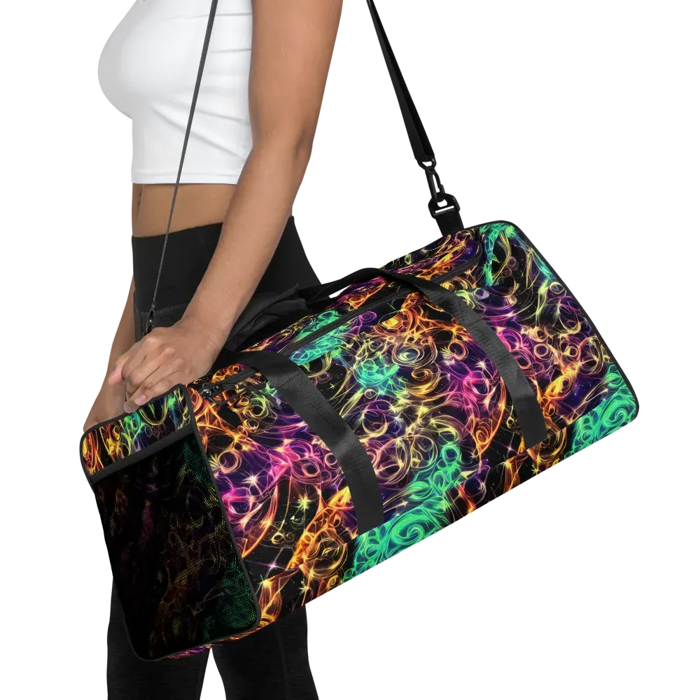 Radiant Spiral on Duffle Bag — Front