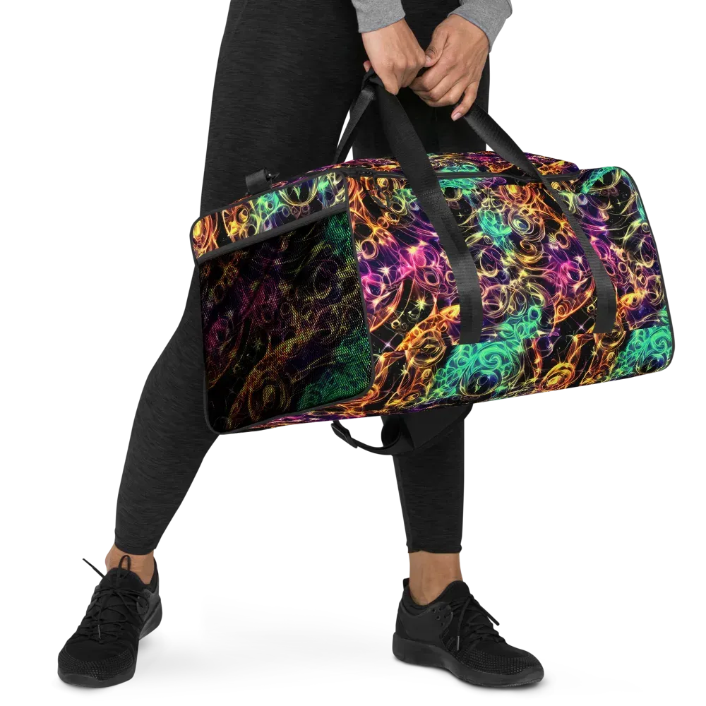 Radiant Spiral on Duffle Bag — Right Front