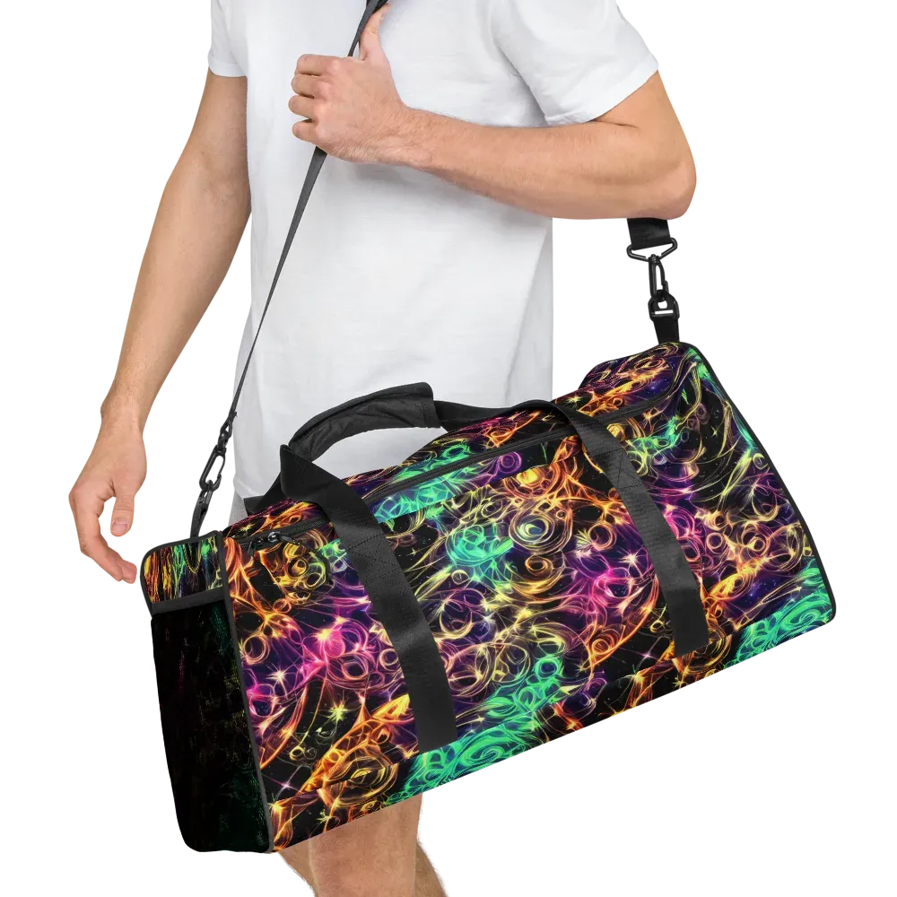 Radiant Spiral on Duffle Bag — Right Front