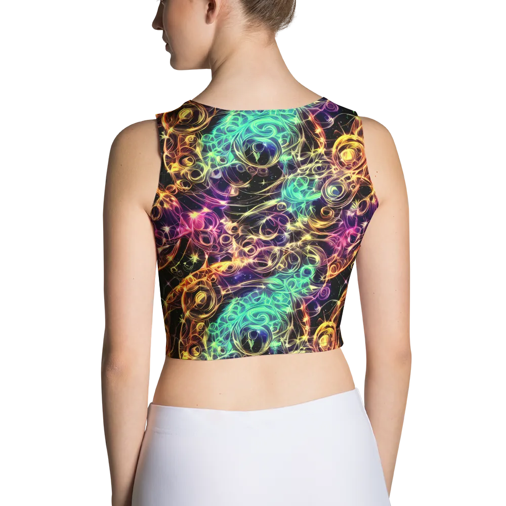 Radiant Spiral on Crop Top — Back