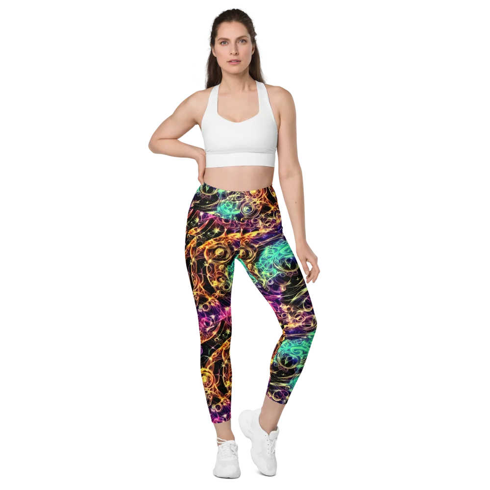 Radiant Spiral on Leggings with Pockets — Front