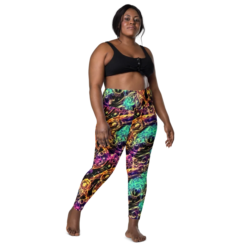Radiant Spiral on Leggings with Pockets — Front