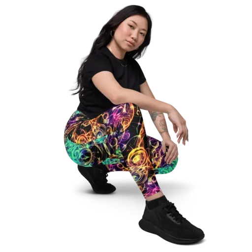 Radiant Spiral on a Leggings with Pockets