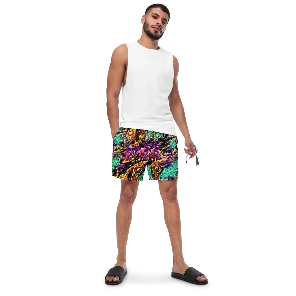 Radiant Spiral on Swim Trunks — Front